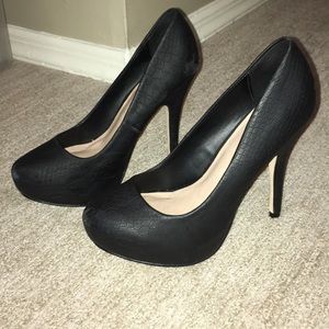 Black heels
